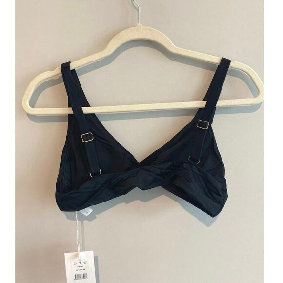 NWT Andie Swim The Belmar Bikini Top In Black Size Small - Picture 6 of 7
